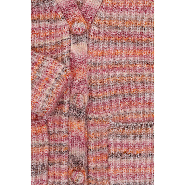 LOOXS Little Meisjes vest gebreid - Multi streep