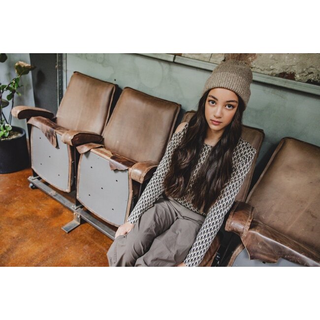 LOOXS 10sixteen Meisjes top open schouder - Graphic