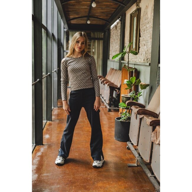 LOOXS 10sixteen Meisjes top open schouder - Graphic