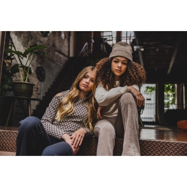 LOOXS 10sixteen Meisjes top open schouder - Graphic