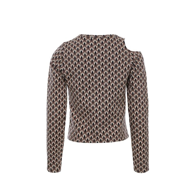 LOOXS 10sixteen Meisjes top open schouder - Graphic
