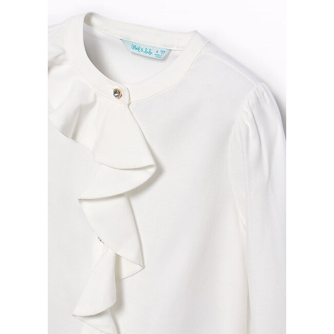 Abel & Lula Meisjes blouse viscose - Natural