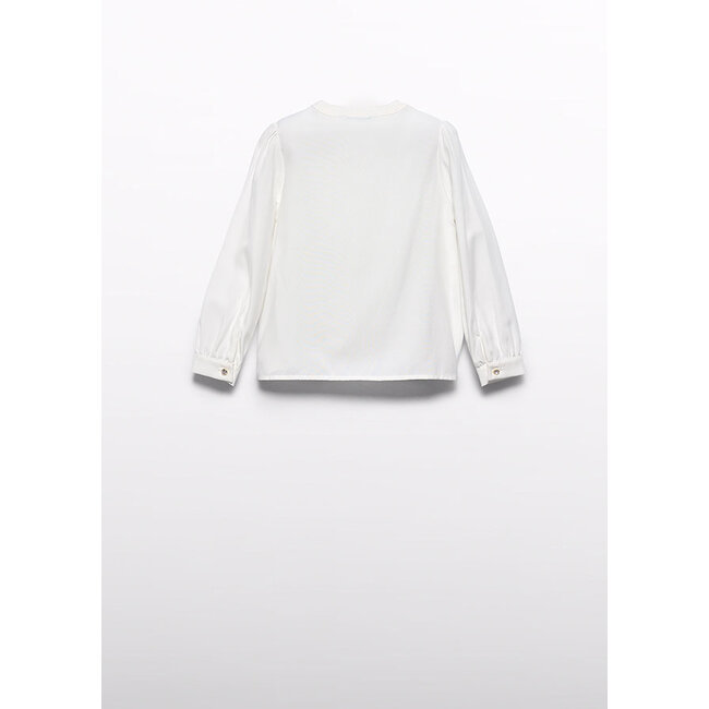 Abel & Lula Meisjes blouse viscose - Natural