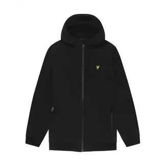 Lyle & Scott Softshell jas met capuchon - Jet zwart