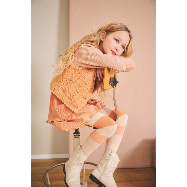 NoNo Meisjes maillot colourblock - Remy - Pearled ivoor