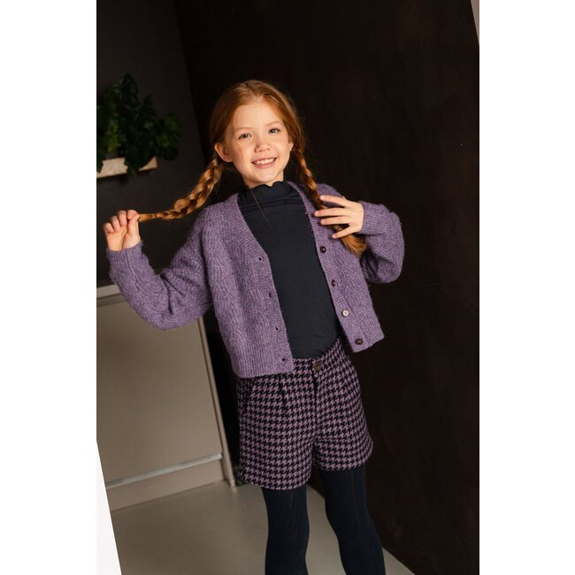 Like Flo Meisjes short satin lining - Febe - PDP lavendel