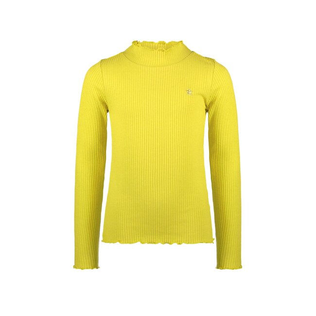Like Flo Meisjes basic col shirt - Eef - Lemon geel