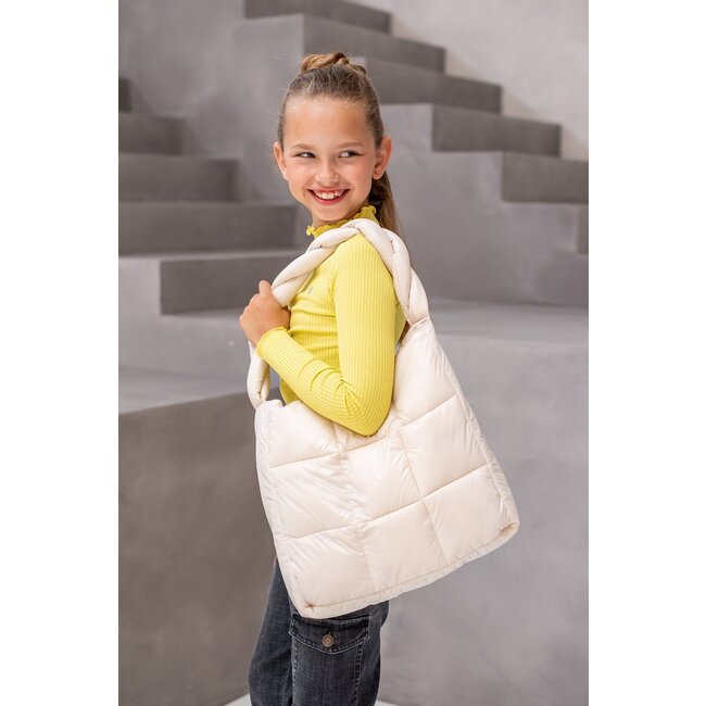 Like Flo Meisjes basic col shirt - Eef - Lemon geel