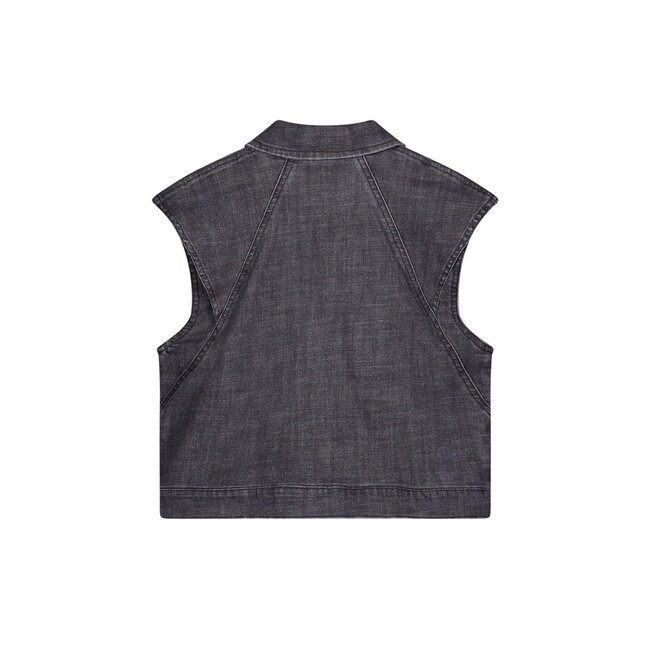 Like Flo Meisjes jeans gilet - Doris - Zwart