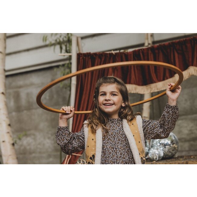 LOOXS Little Meisjes gilet boho - Oker geel