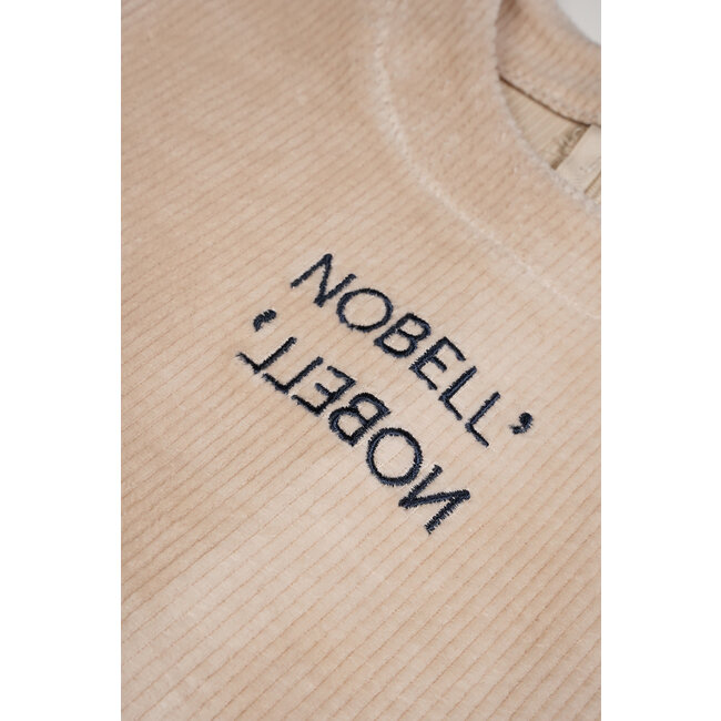 NoBell Meisjes cropped top met split - Kew - Pearled ivoor