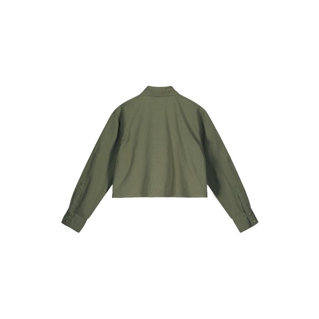 Like Flo Meisjes blouse - Cassy - Army groen
