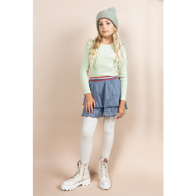 MAYCE Meisjes rok mesh - Hartjes