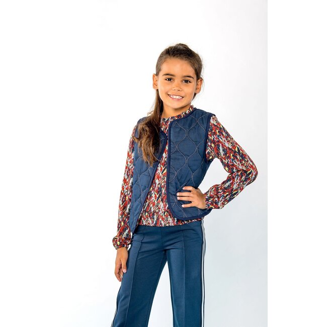 B.Nosy Meisjes reversibel gilet - Ginny - Amibitous AOP