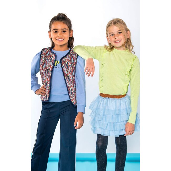 B.Nosy Meisjes reversibel gilet - Ginny - Amibitous AOP