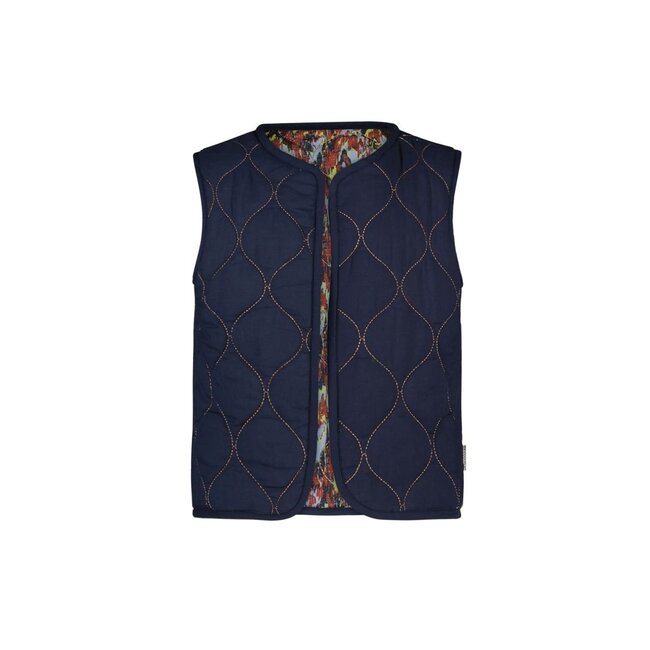 B.Nosy Meisjes reversibel gilet - Ginny - Amibitous AOP