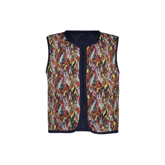 B.Nosy Meisjes reversibel gilet - Ginny - Amibitous AOP