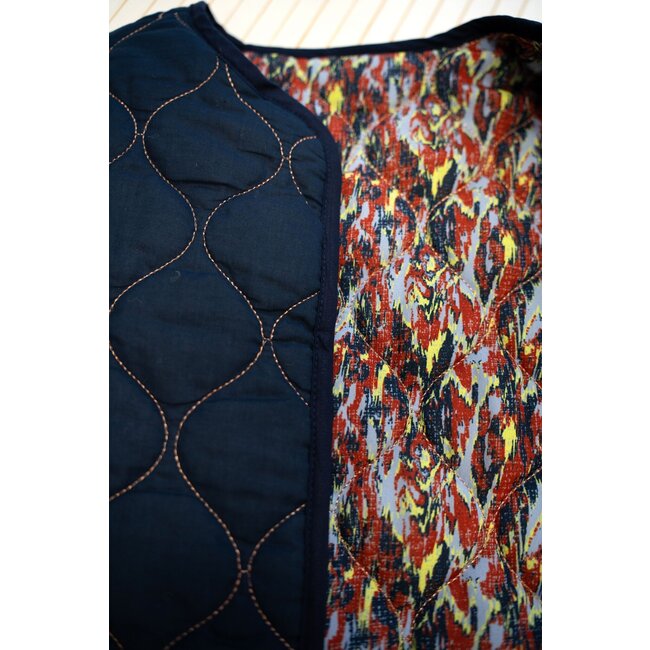 B.Nosy Meisjes reversibel gilet - Ginny - Amibitous AOP