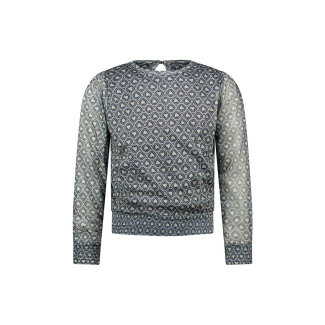 MAYCE Meisjes top mesh - Hartjes