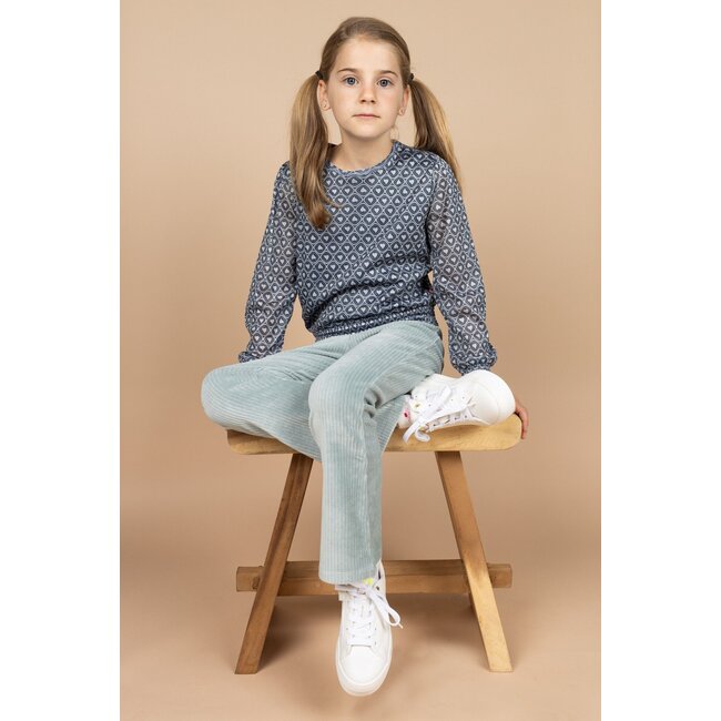 MAYCE Meisjes top mesh - Hartjes