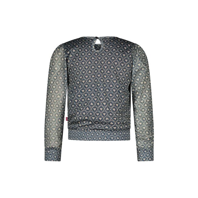 MAYCE Meisjes top mesh - Hartjes