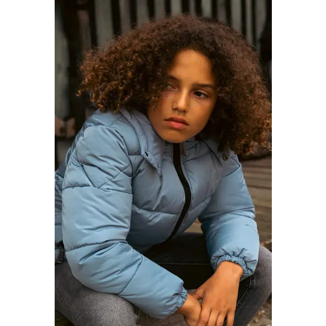 Malelions Winterjas puffer - Ice blauw