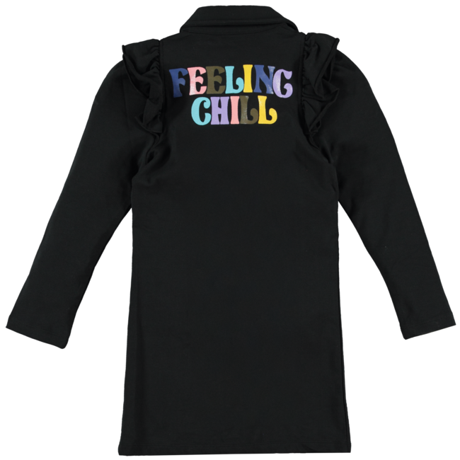 O'Chill Meisjes jurk - Noralie - Zwart