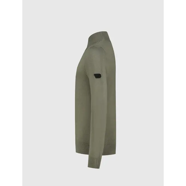 Ballin Trui gebreid regular fit - Donker army groen