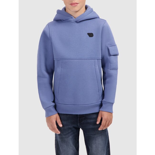 Ballin Hoodie slim fit - Blauw grijs