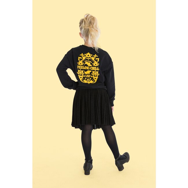 O'Chill Meisjes rok - Rosa - Zwart