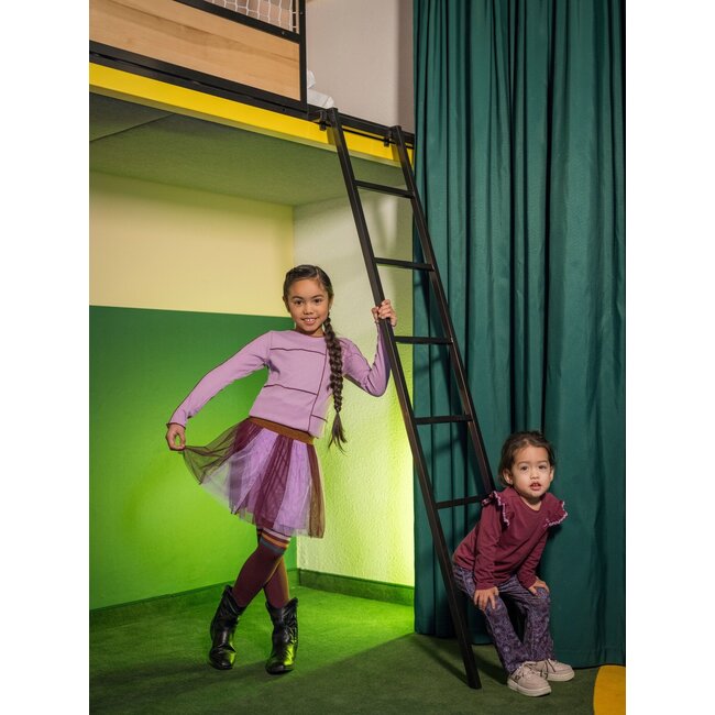 B.Nosy Meisjes rok tule - Resa - Helder paars