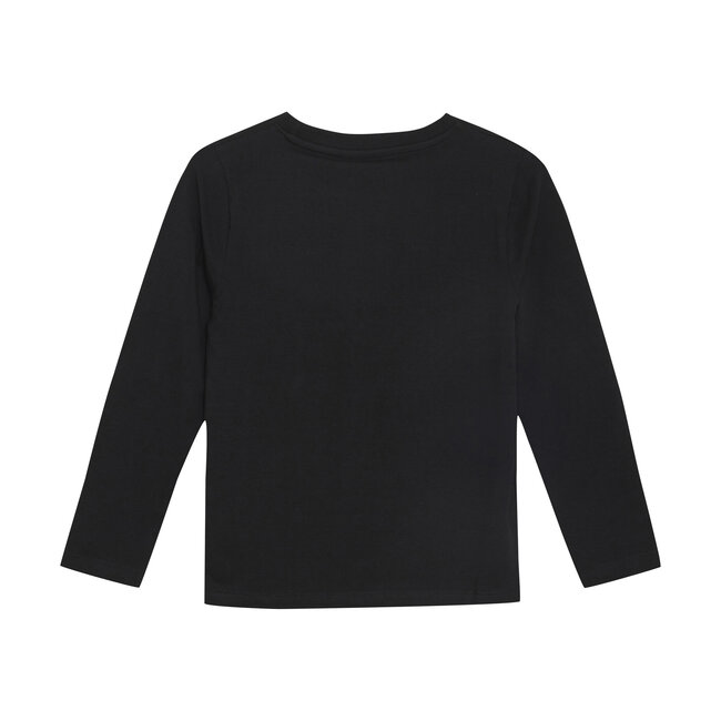 Minymo Jongens t-shirt LS - Zwart