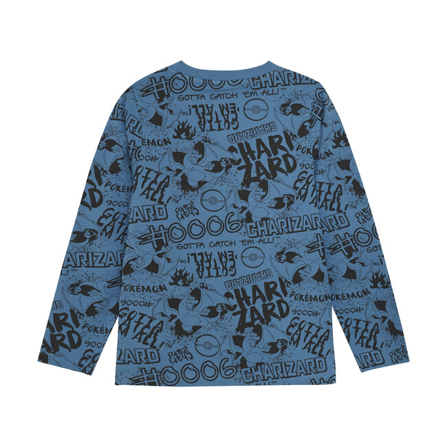 Minymo Jongens t-shirt LS - Blauw