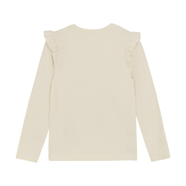 Minymo Meisjes t-shirt LS - Off wit