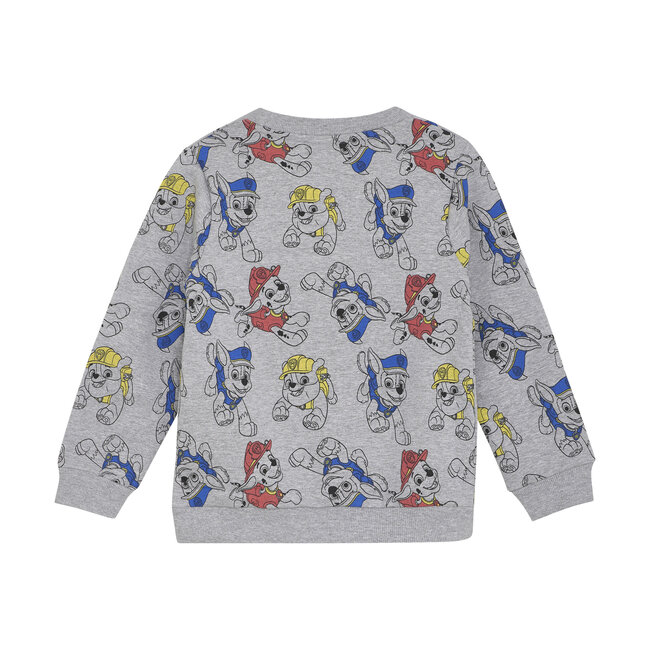 Minymo Jongens sweatshirt AOP - Grijs melange
