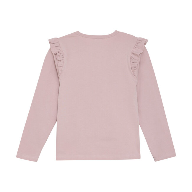 Minymo Meisjes t-shirt LS - Oud roze