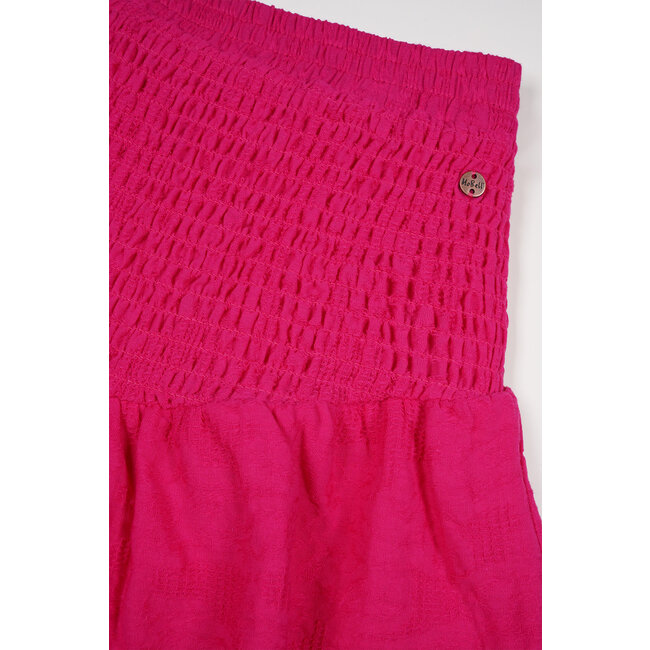 NoBell Meisjes jeans plooirok met riem - Nimmy - Piiink roze