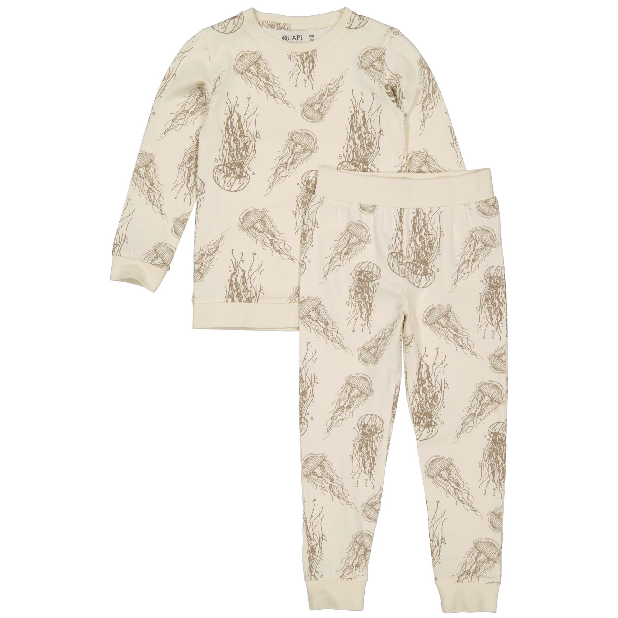 Quapi Meisjes pyjama Puck A AOP Wit animal HappyBee