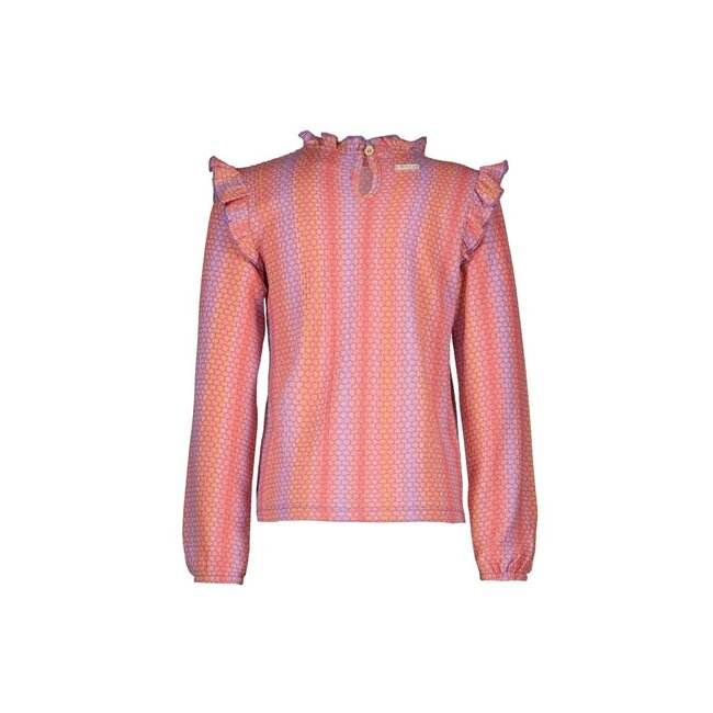 B.Nosy K3 Meisjes blouse - Bilie - Mermaid AOP