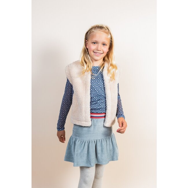 MAYCE Meisjes jurk mesh - Hartjes