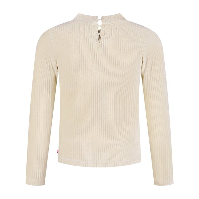 MAYCE Meisjes shirt rib velours - Kit