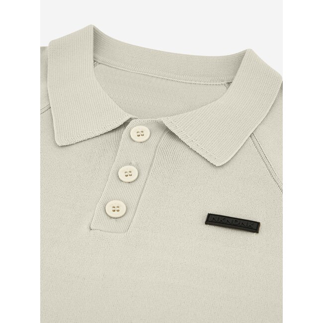 Nik&Nik Jongens polo shirt gebreid - Joel - Beige