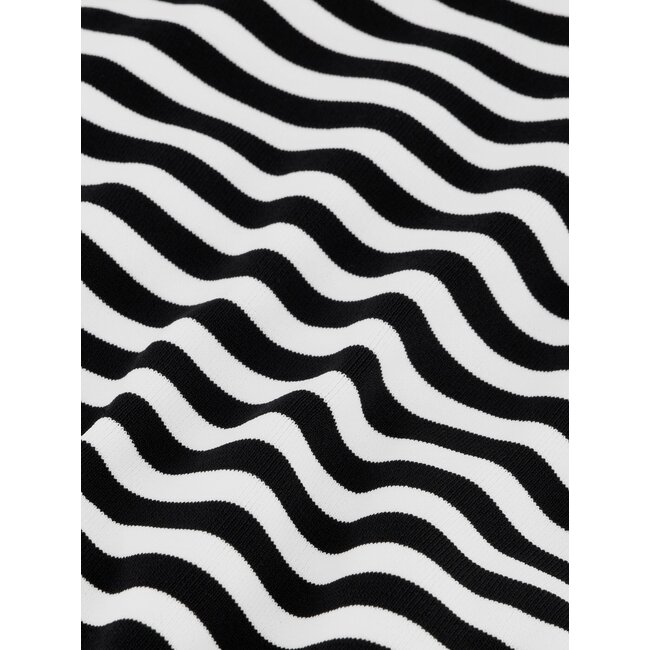 Nik&Nik Meisjes trui gestreept - Jolie - Zwart / Off wit