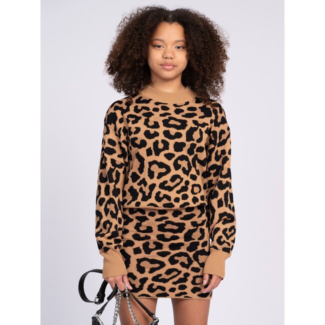 Nik&Nik Meisjes sweater - Ocelot - Mountain Lion