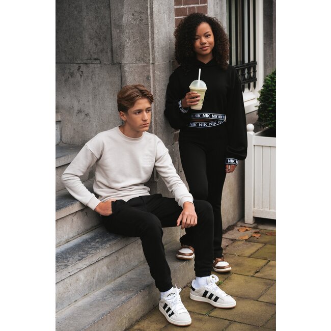 Nik&Nik Jongens sweat broek - Icon - Zwart