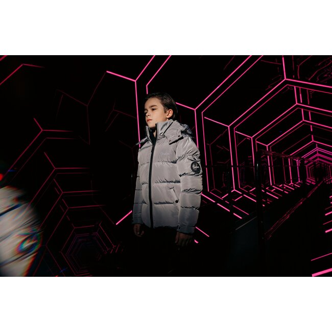 Malelions Winterjas Patch Puffer - Grijs