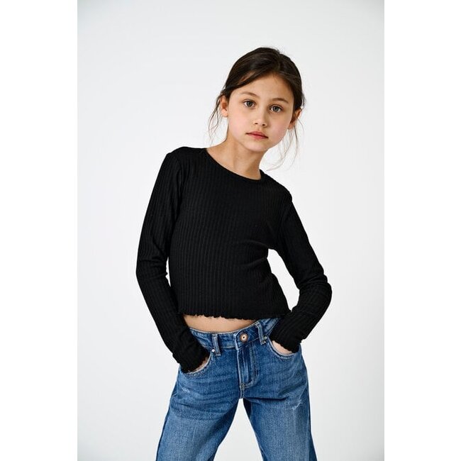 Kids ONLY Zomer top meisjes zwart - Stretch Fit - Kognella