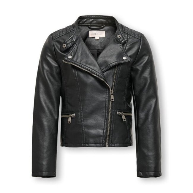 Kids ONLY Zomer biker jasje meisjes zwart - Kogfreya
