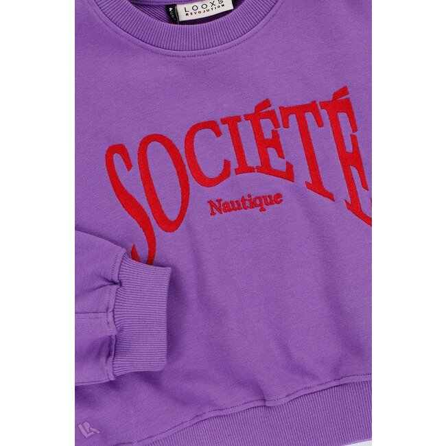 LOOXS 10sixteen Zomer sweater meisjes terry - Paars