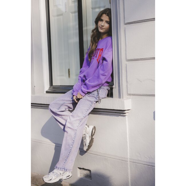 LOOXS 10sixteen Zomer sweater meisjes terry - Paars